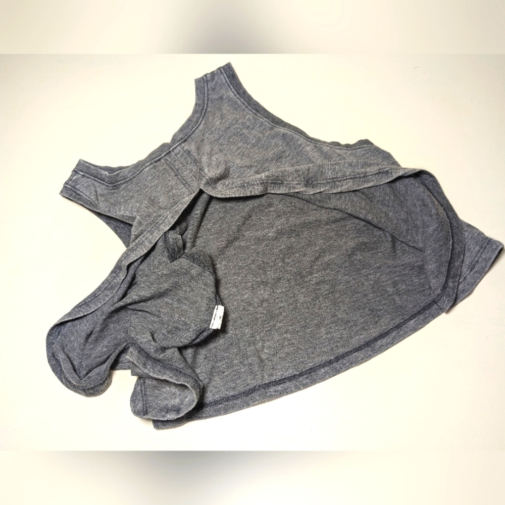Forever 21 Small- Crop/ Split Back Top Gray